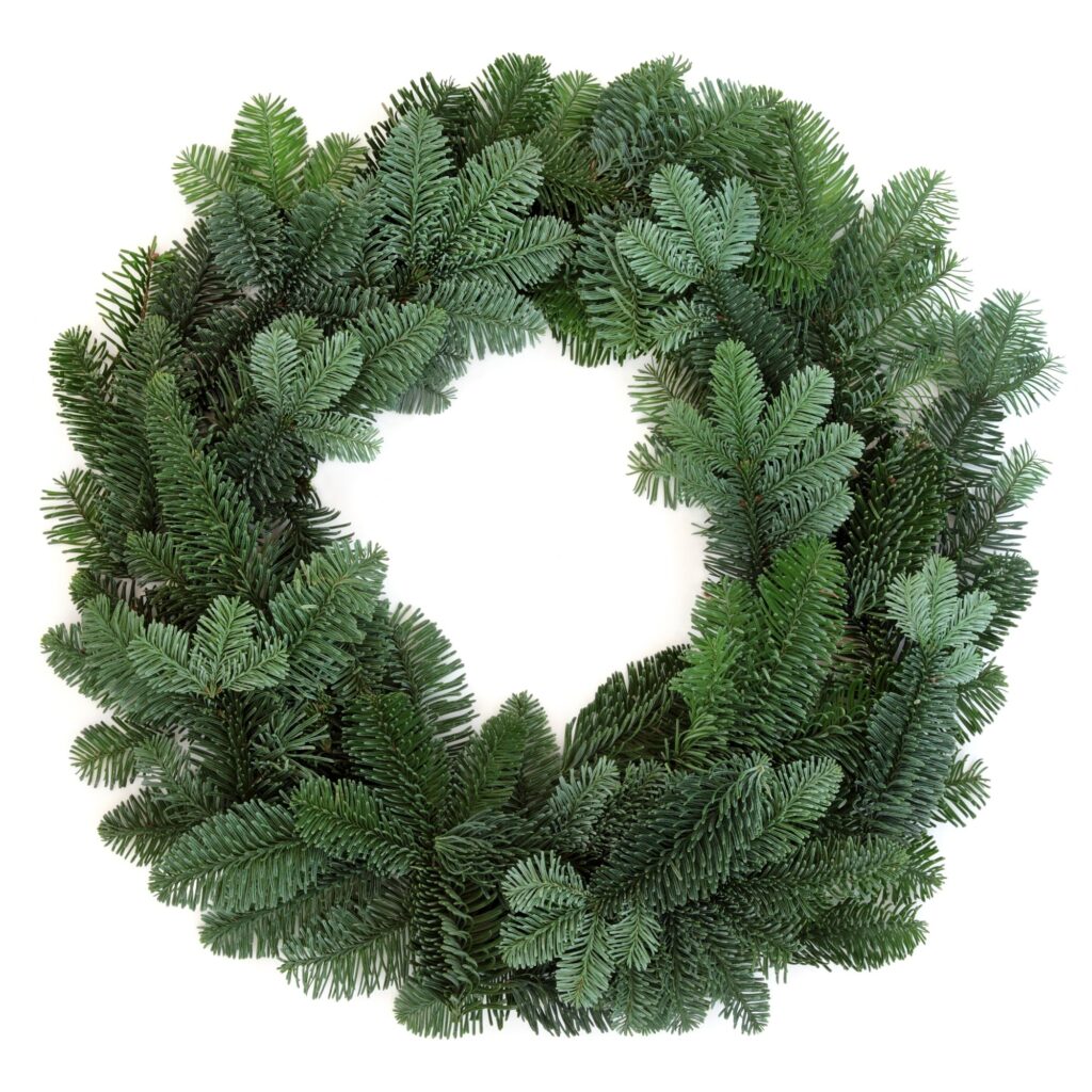 Grüner Weihnachtskranz